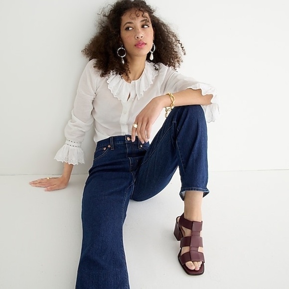 J. Crew High-rise '90s classic straight-fit jean in Rinse wash - Picture 3 of 14